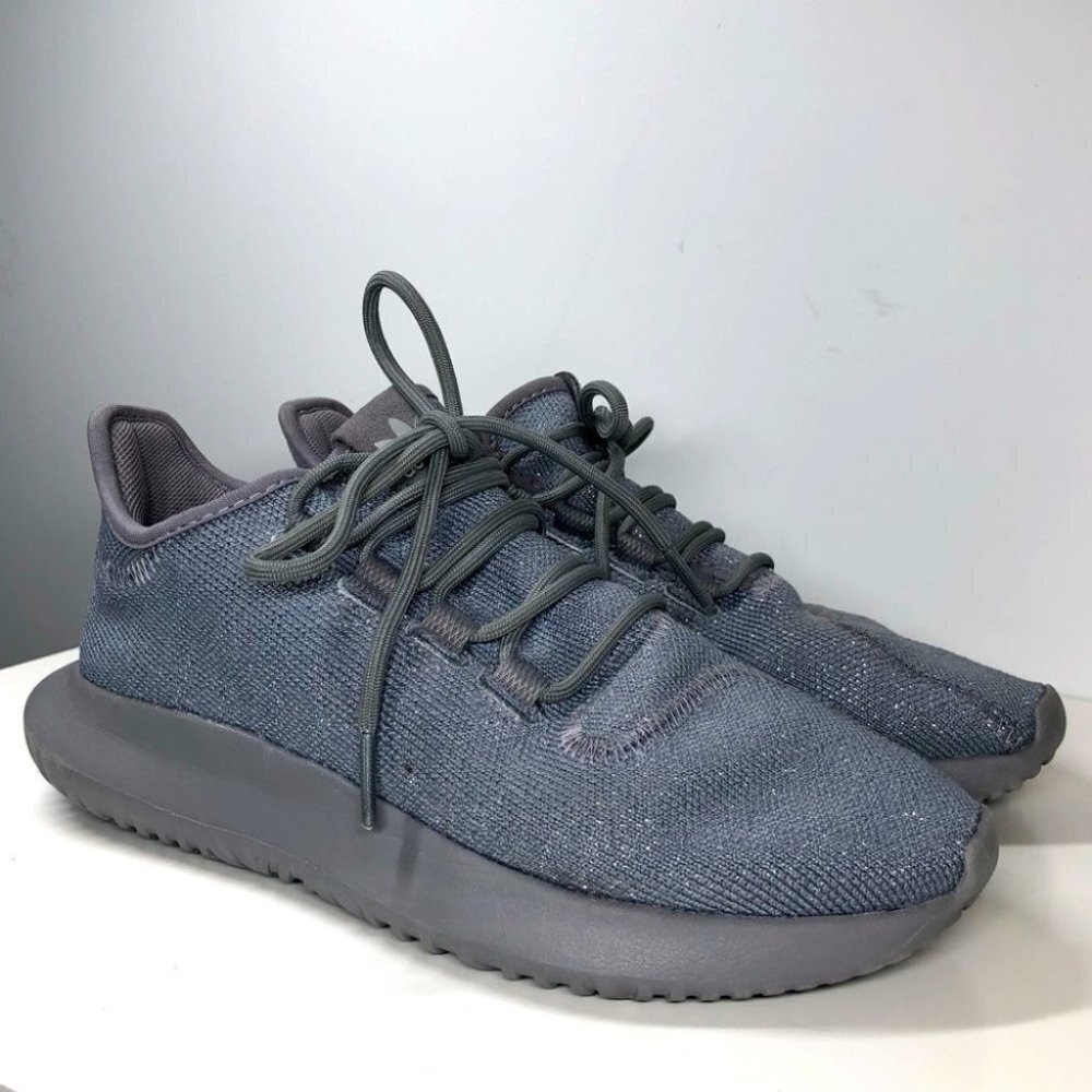 Adidas  Tubular Shadow J ‘Grey’‎ Silver Metallic Sneakers Size 7.5